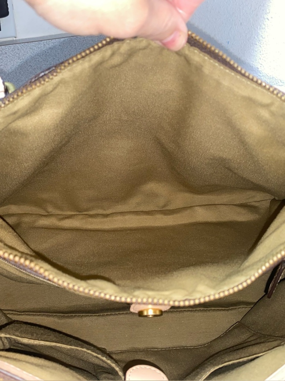 Coach Signature Peyton Brown Double Zip Carryall/Tote EUC - Picture 8 of 14